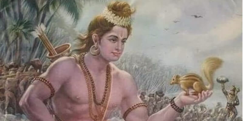 రాముడి చేతిలో ఉడత